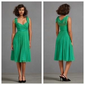 BHLDN Anthropologie Kelly Green Dress - size 4